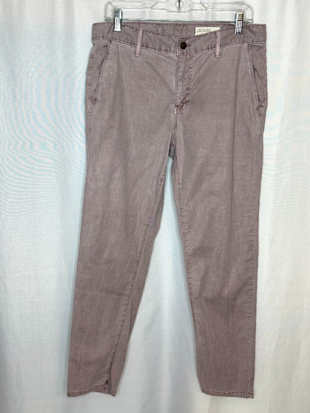 Pistola Ankle Straight Lavender Pants, Size 32 Weathered Fairy Hippie Soft